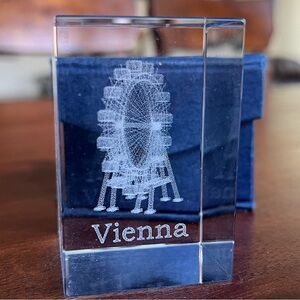 Laser Etched Vienna Ferris Wheel Paperweight